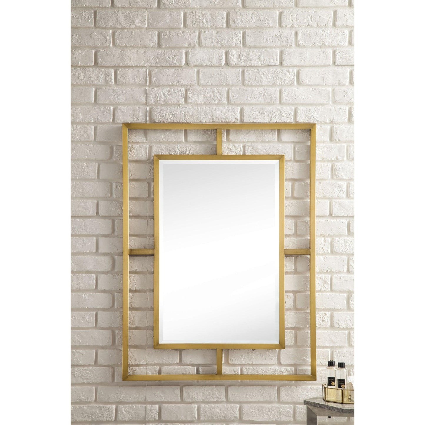 James Martin Boston 30" x 40" Radiant Gold Rectangular Mirror