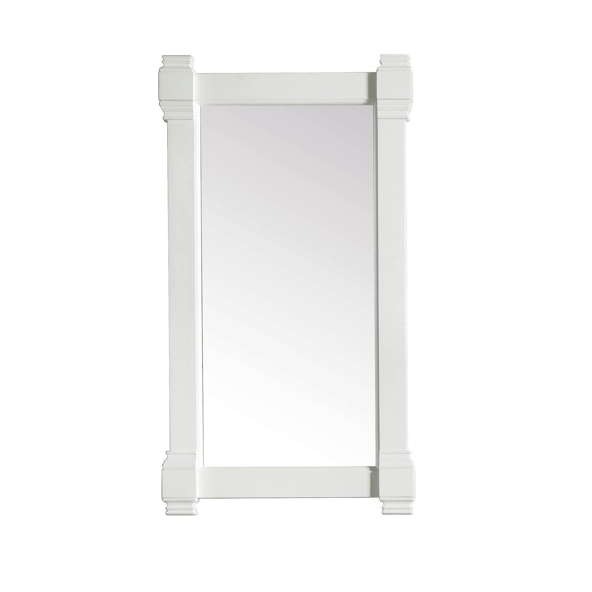 James Martin Brittany 22" x 39" Bright White Rectangular Mirror