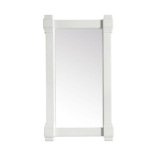 James Martin Brittany 22" x 39" Bright White Rectangular Mirror
