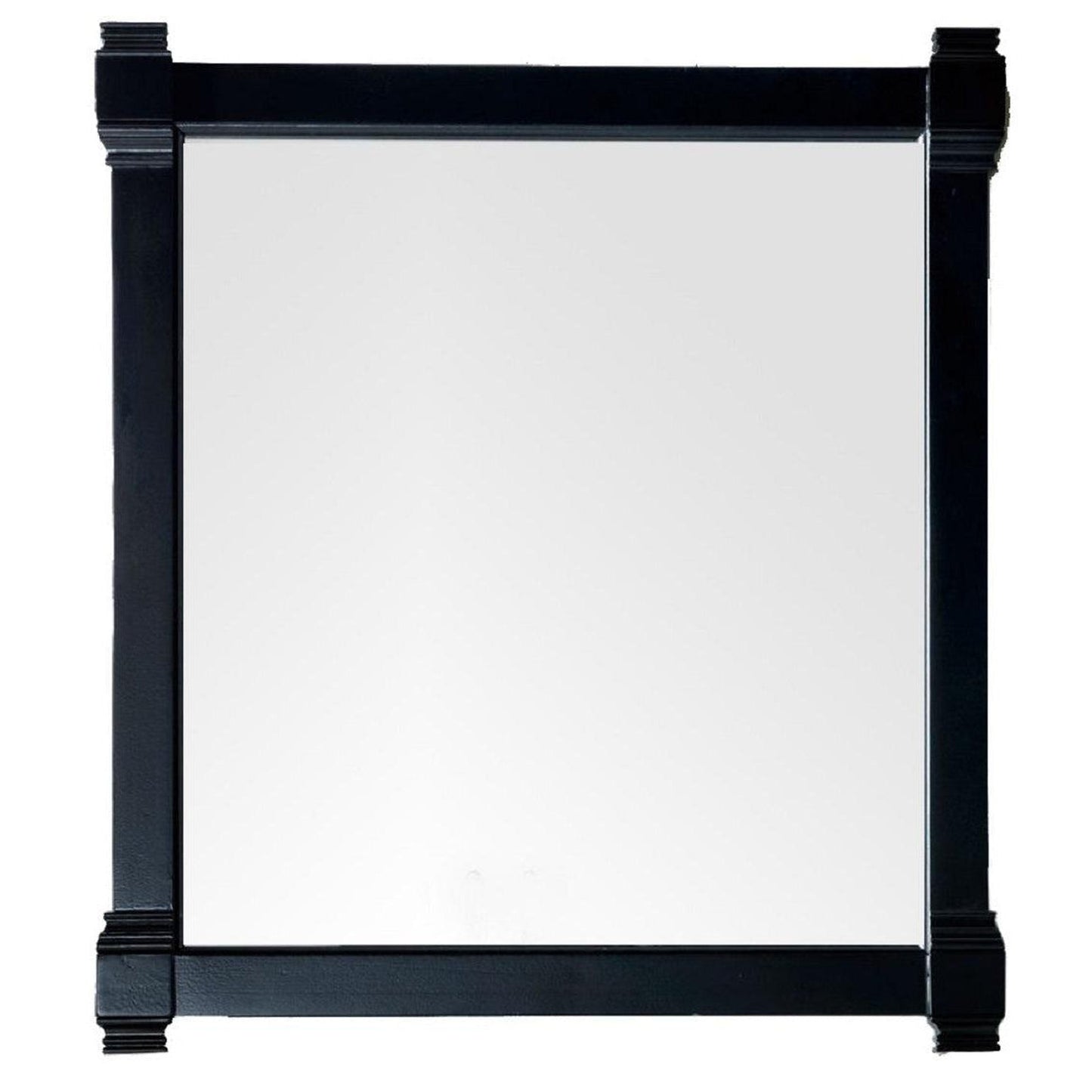 James Martin Brittany 35" x 39" Black Onyx Square Mirror