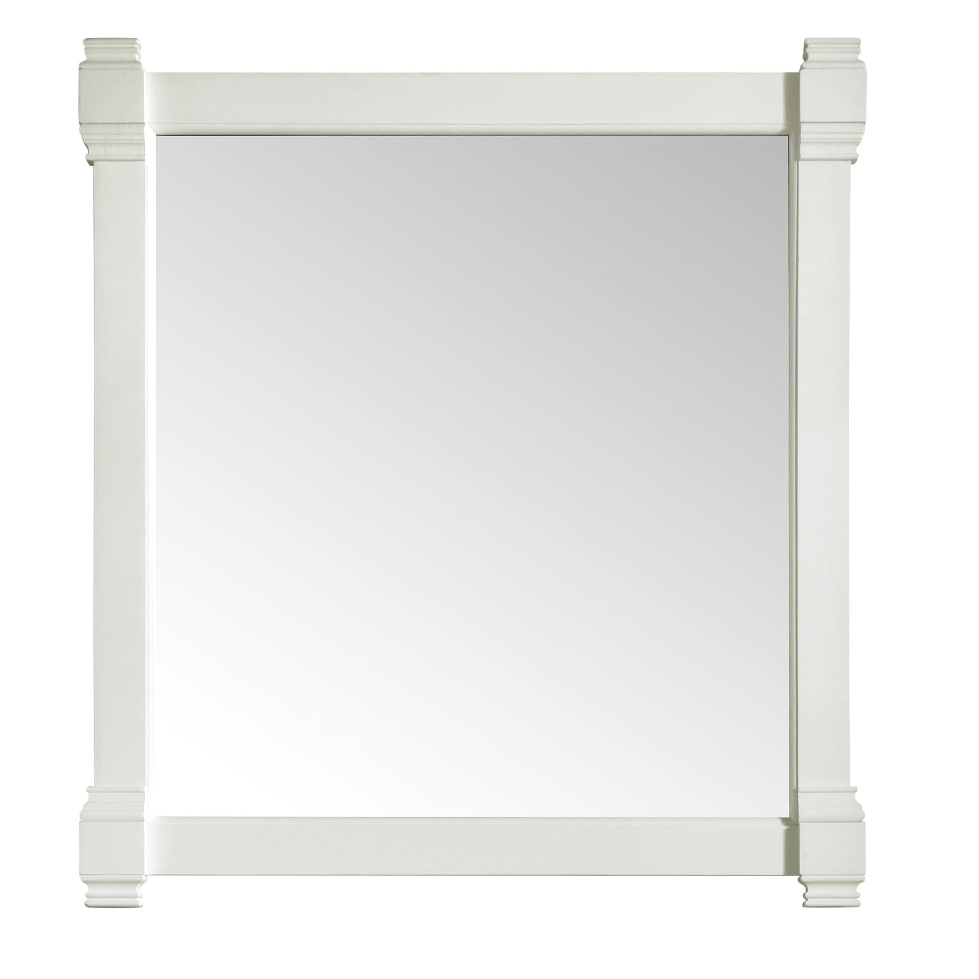 James Martin Brittany 35" x 39" Bright White Rectangular Mirror