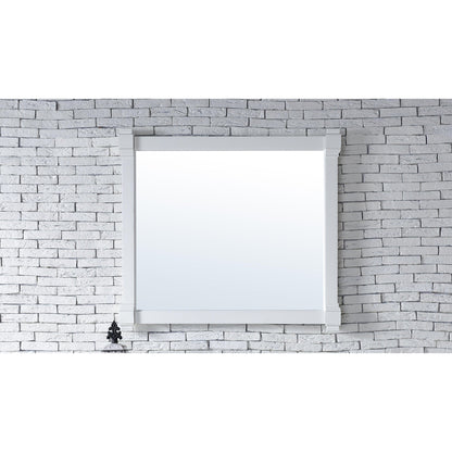 James Martin Brittany 43" x 39" Bright White Rectangular Mirror