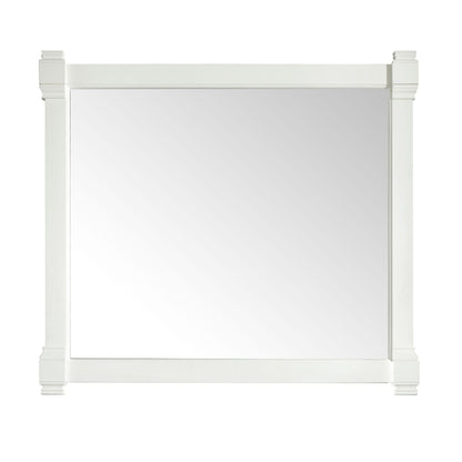 James Martin Brittany 43" x 39" Bright White Rectangular Mirror