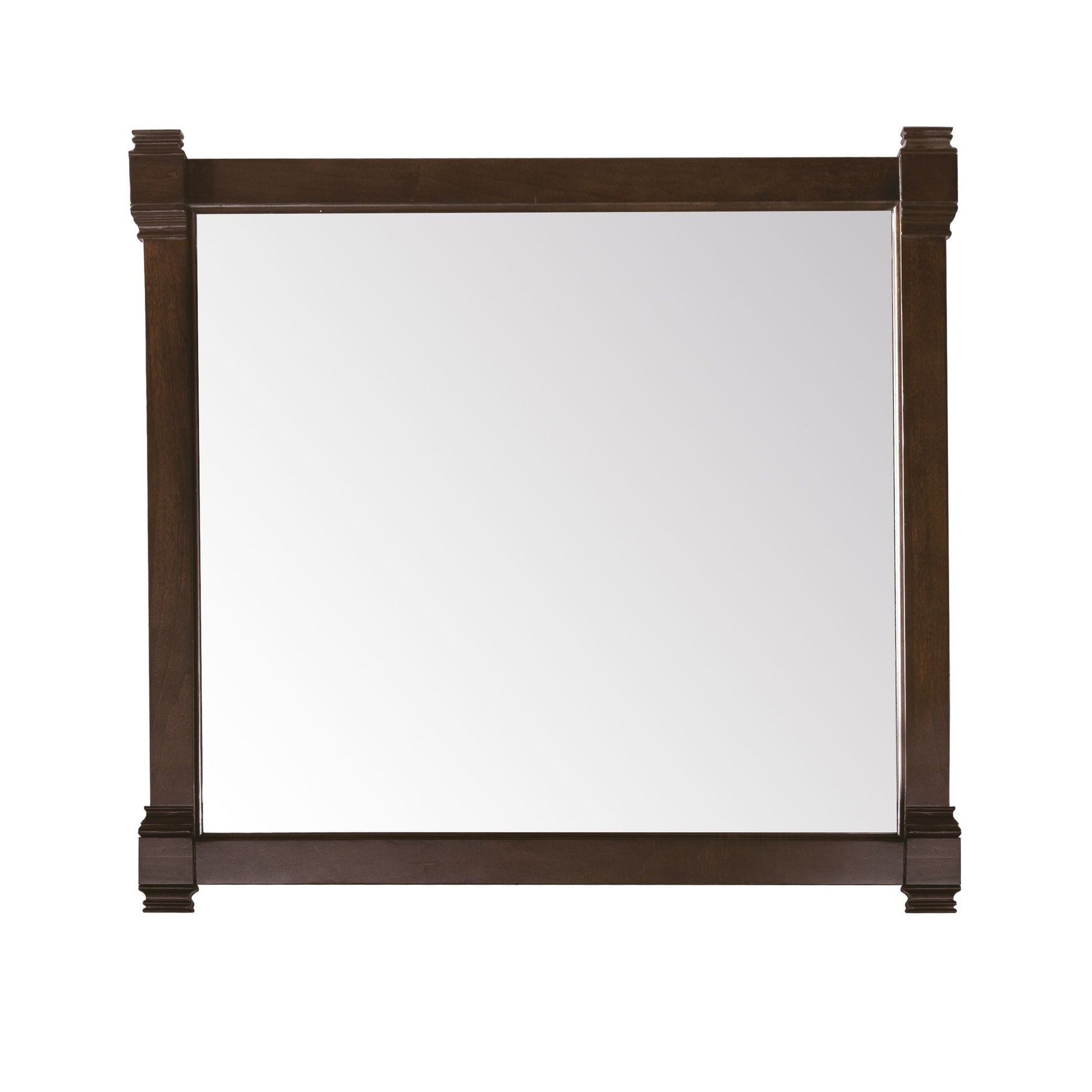 James Martin Brittany 43" x 39" Burnished Mahogany Rectangular Mirror