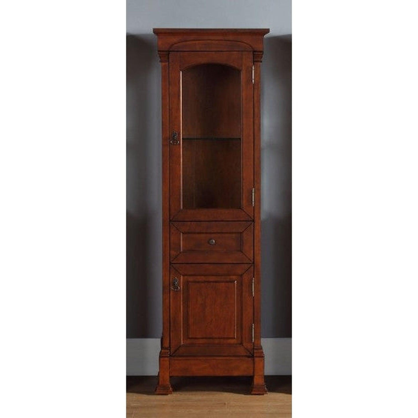 James Martin Brookfield 21" Warm Cherry Linen Cabinet