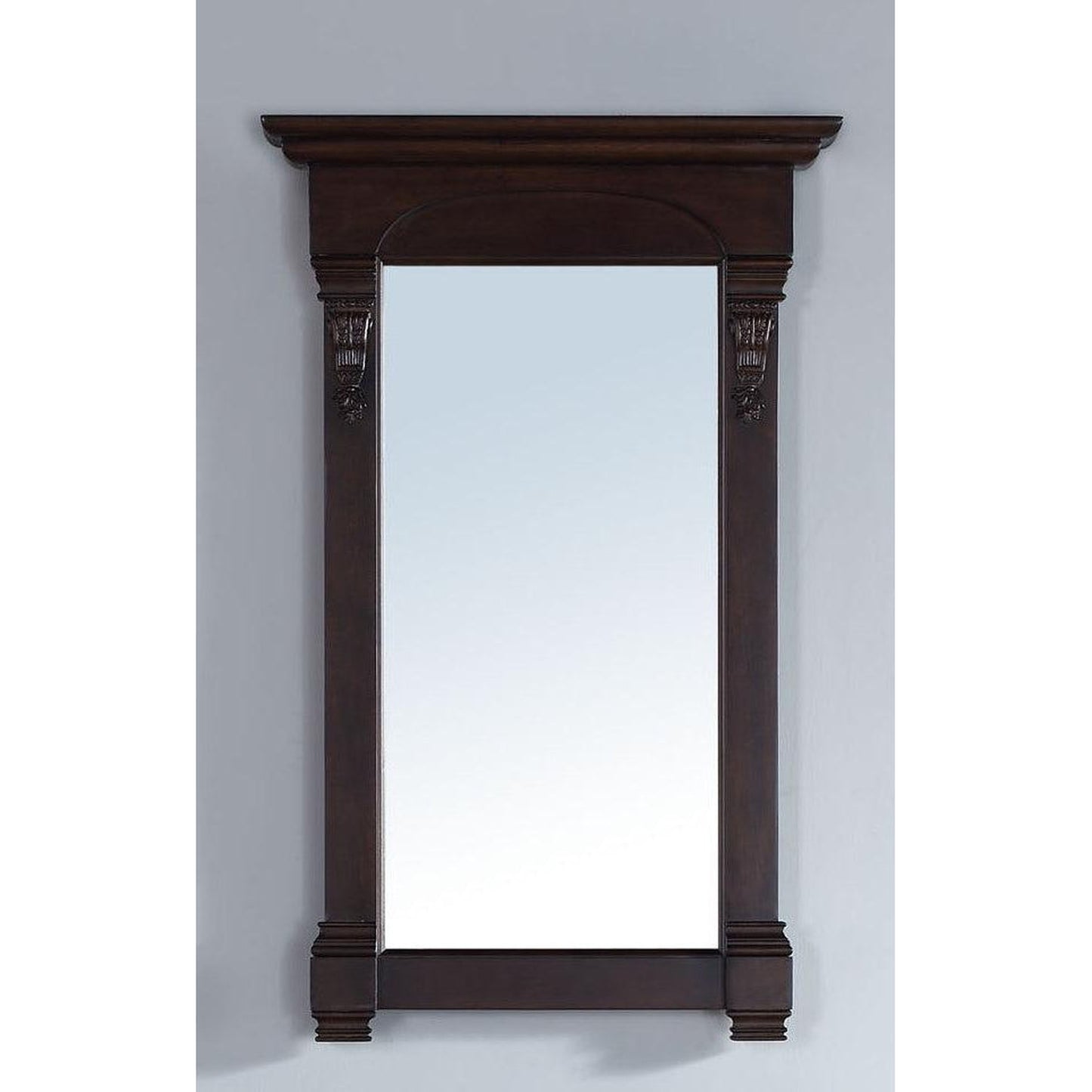 James Martin Brookfield 26" x 41" Burnished Mahogany Rectangular Mirror