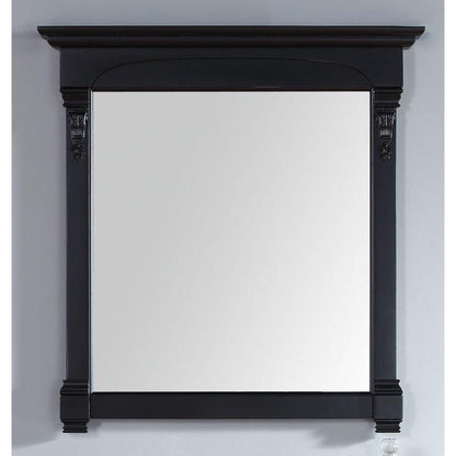James Martin Brookfield 39" x 41" Antique Black Rectangular Mirror