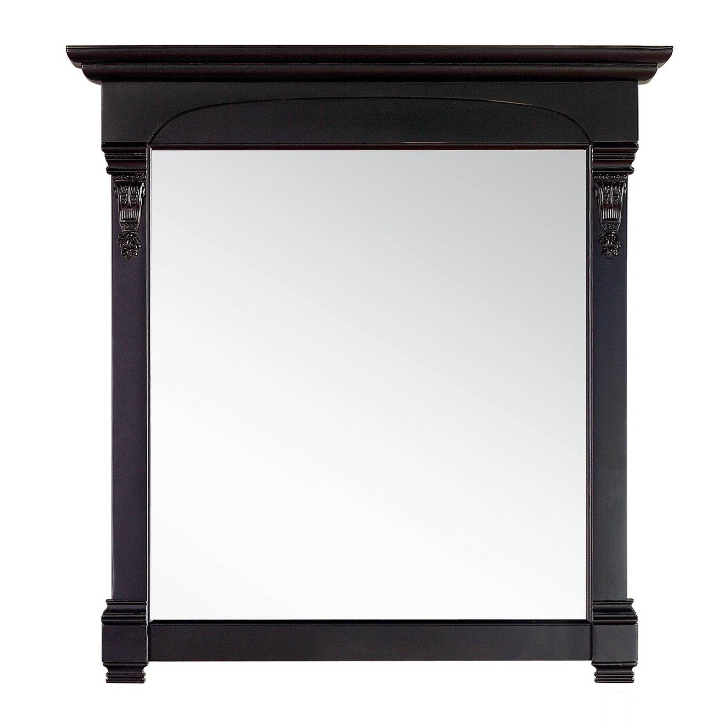 James Martin Brookfield 39" x 41" Antique Black Rectangular Mirror