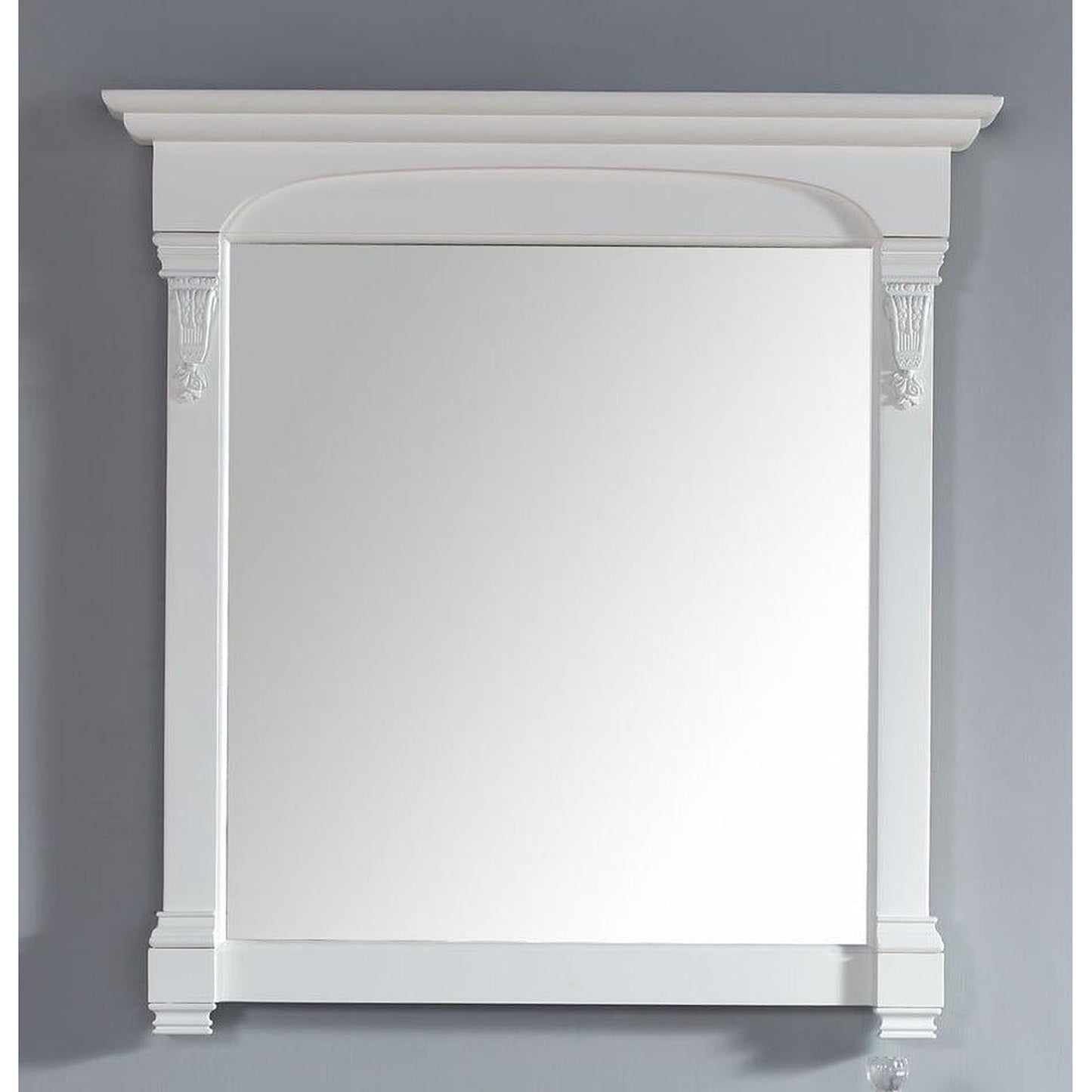 James Martin Brookfield 39" x 41" Bright White Rectangular Mirror