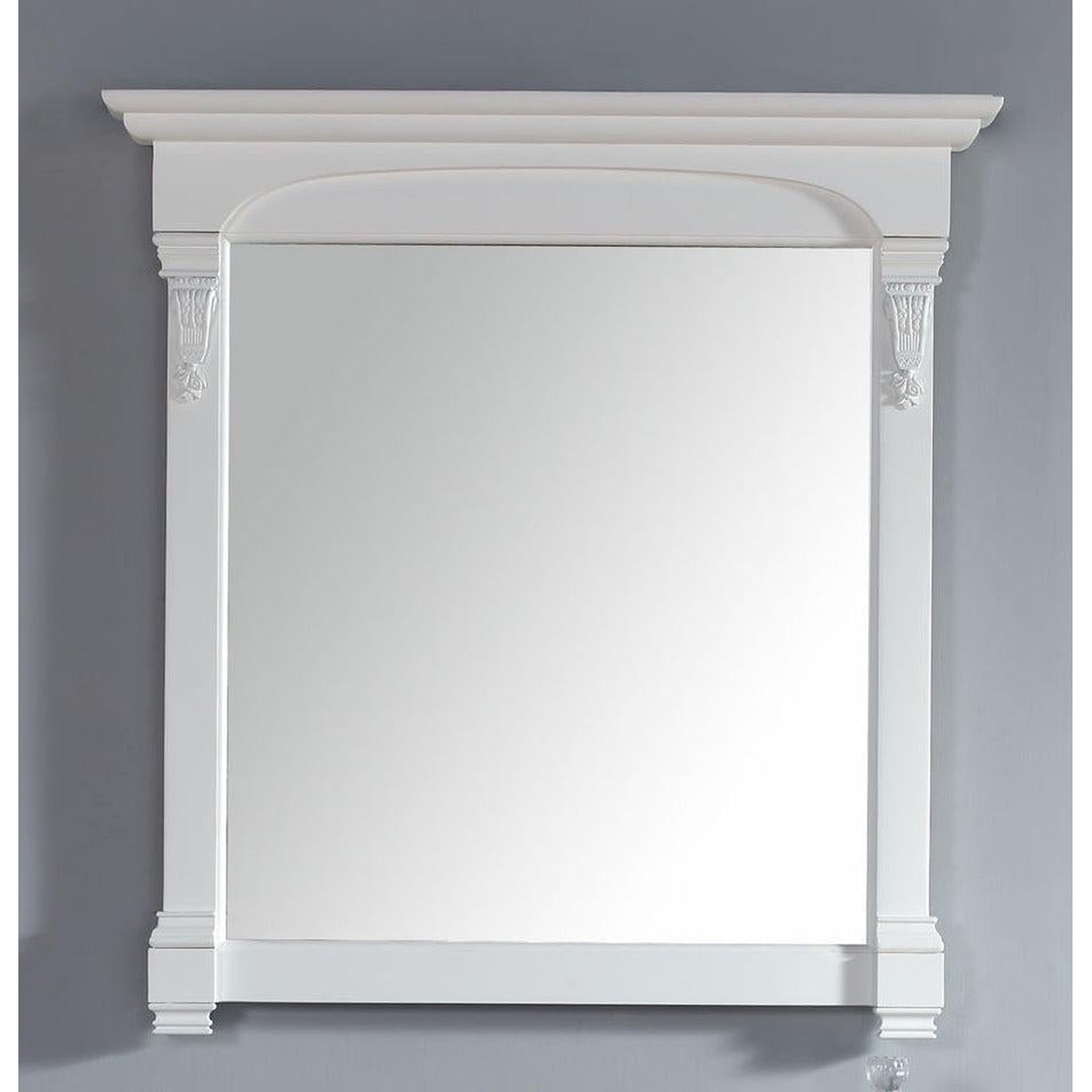 James Martin Brookfield 39" x 41" Bright White Rectangular Mirror