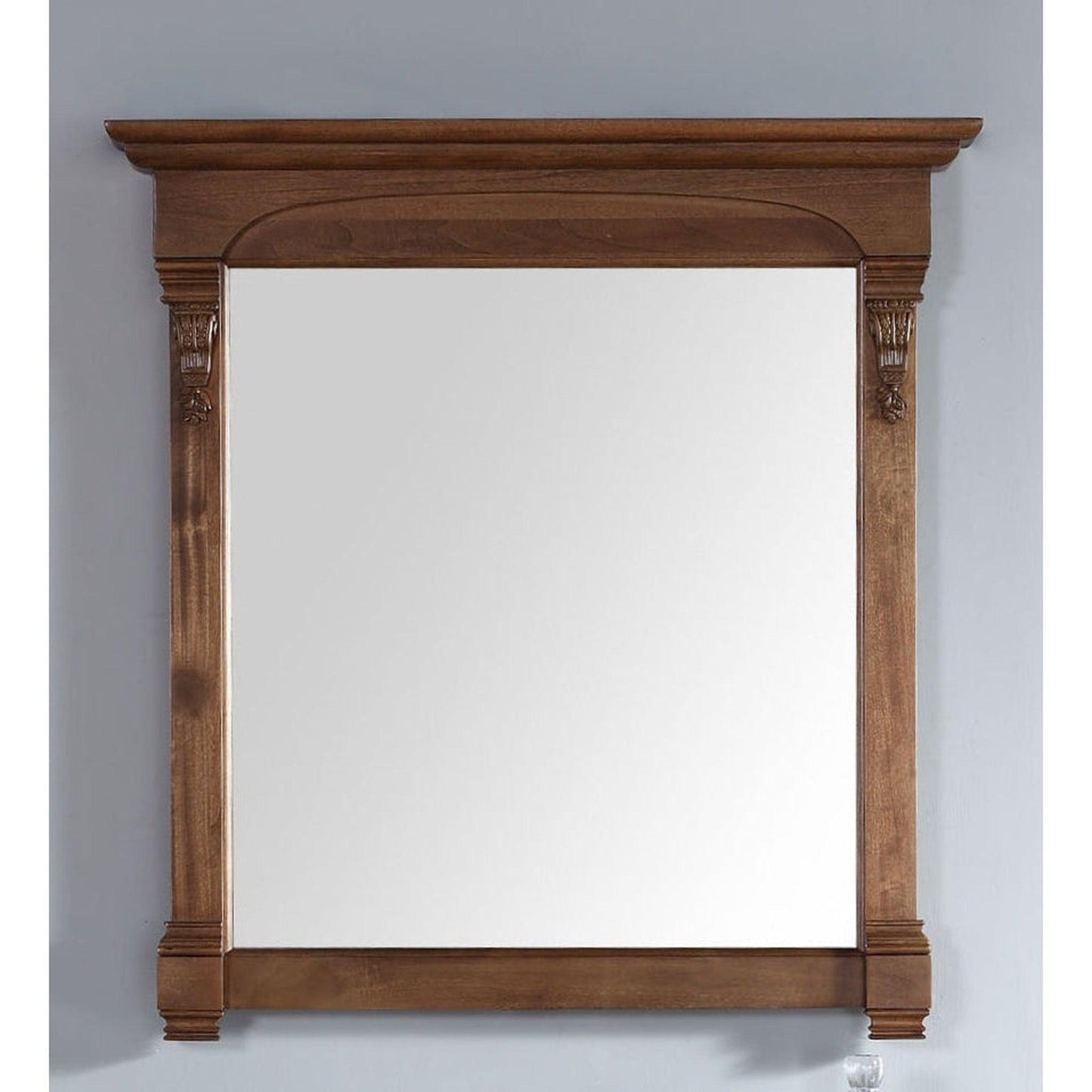 James Martin Brookfield 39" x 41" Country Oak Rectangular Mirror