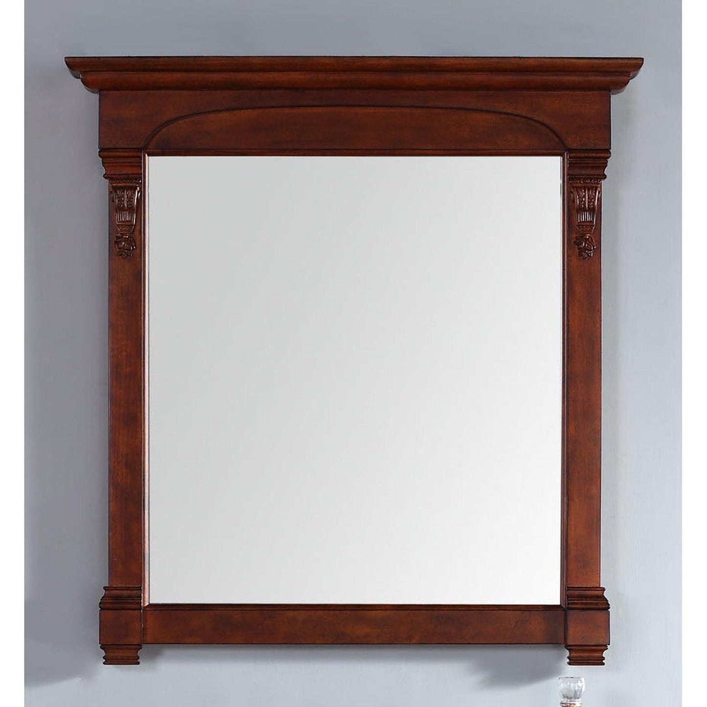 James Martin Brookfield 39" x 41" Warm Cherry Rectangular Mirror