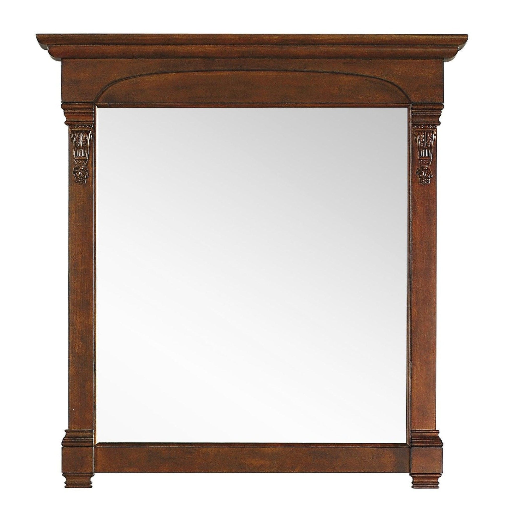 James Martin Brookfield 39" x 41" Warm Cherry Rectangular Mirror