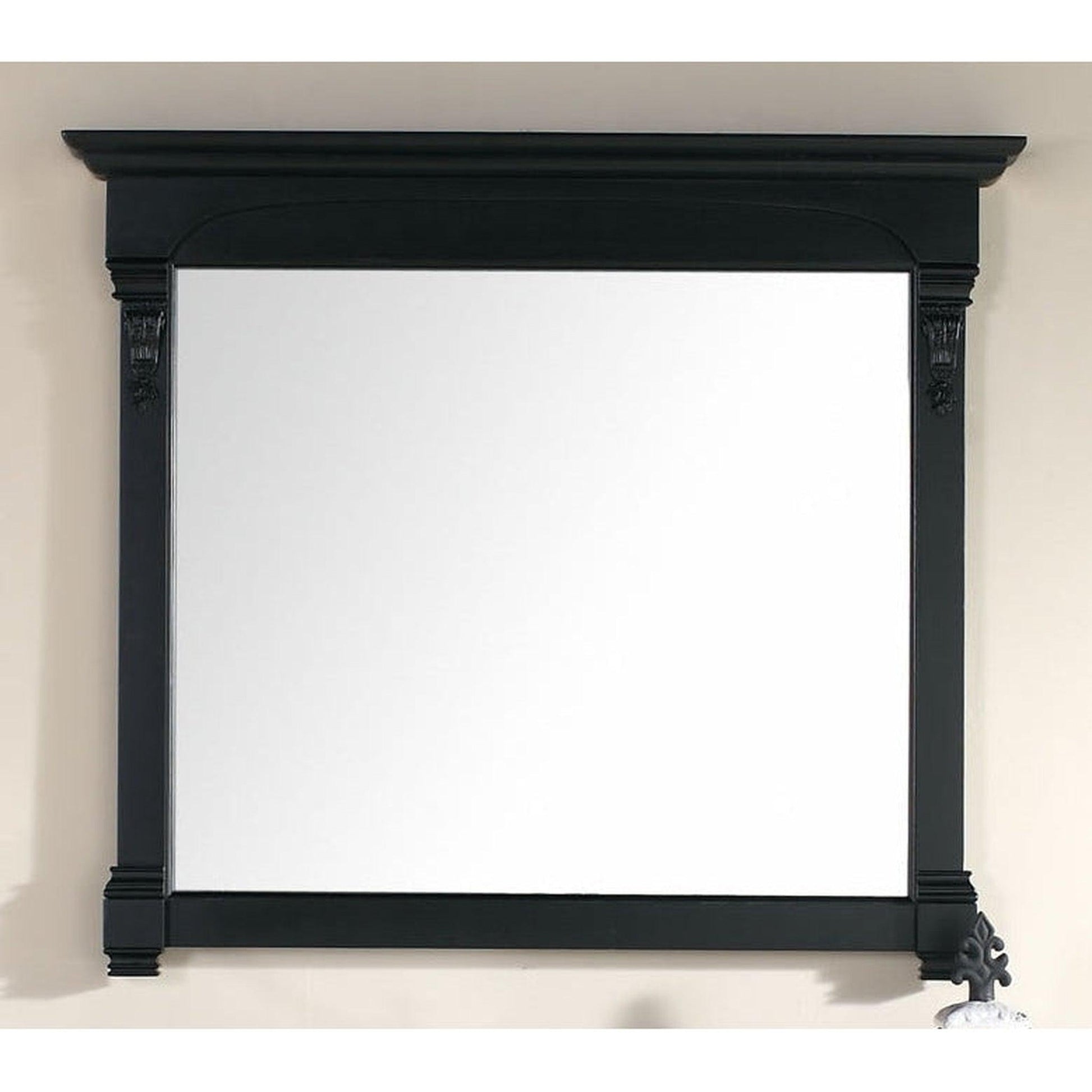 James Martin Brookfield 47" x 41" Antique Black Rectangular Mirror