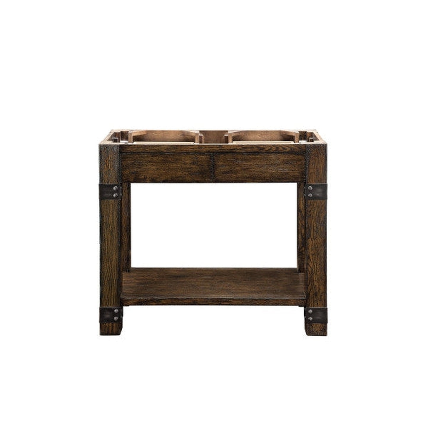 James Martin Brooklyn 39" Rustic Ash Wooden Sink Console Stand