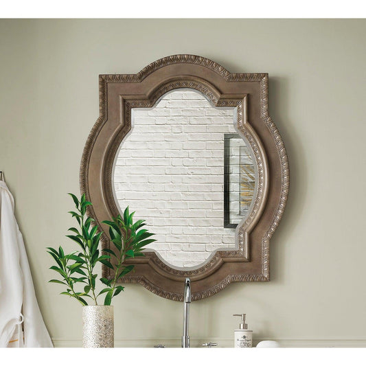 James Martin Castilian 35" x 41" Empire Gray Double Arch Mirror