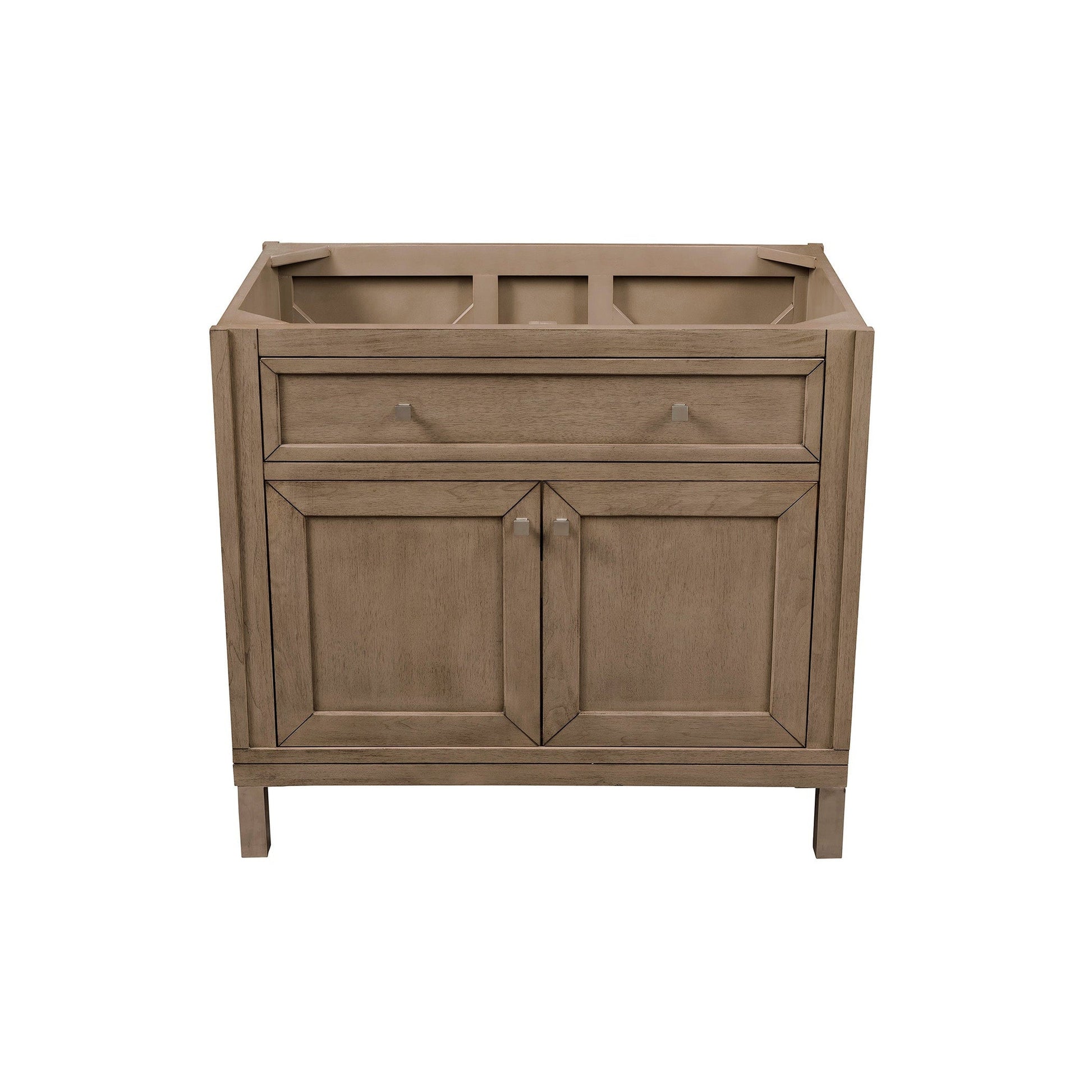 James Martin Chicago 36" Single Whitewashed Walnut Bathroom Vanity