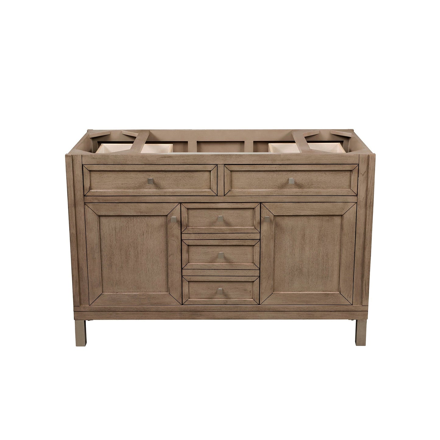 James Martin Chicago 48" Single Whitewashed Walnut Bathroom Vanity