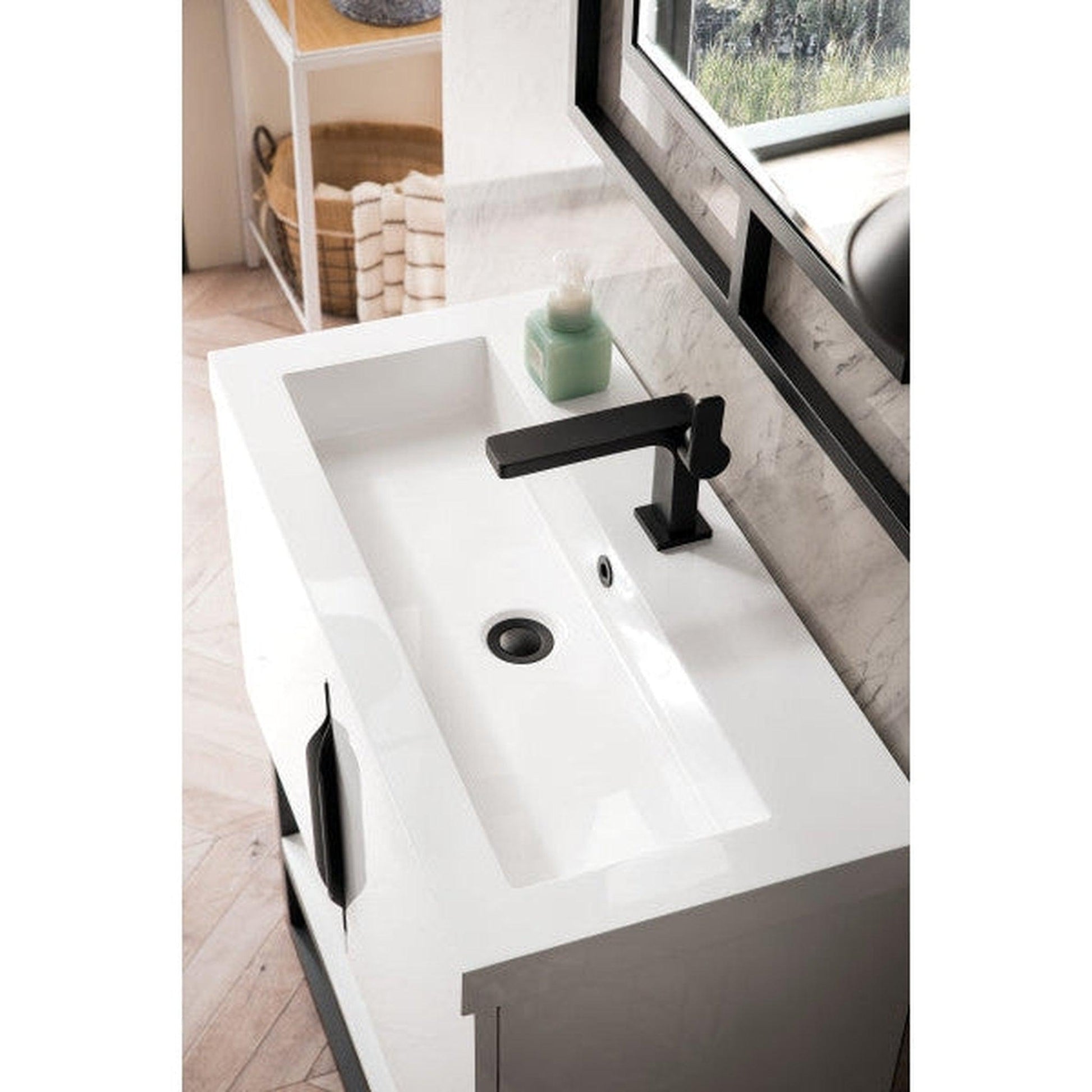 James Martin Columbia 32 Single Glossy White Bathroom Vanity With Mat – US  Bath Store