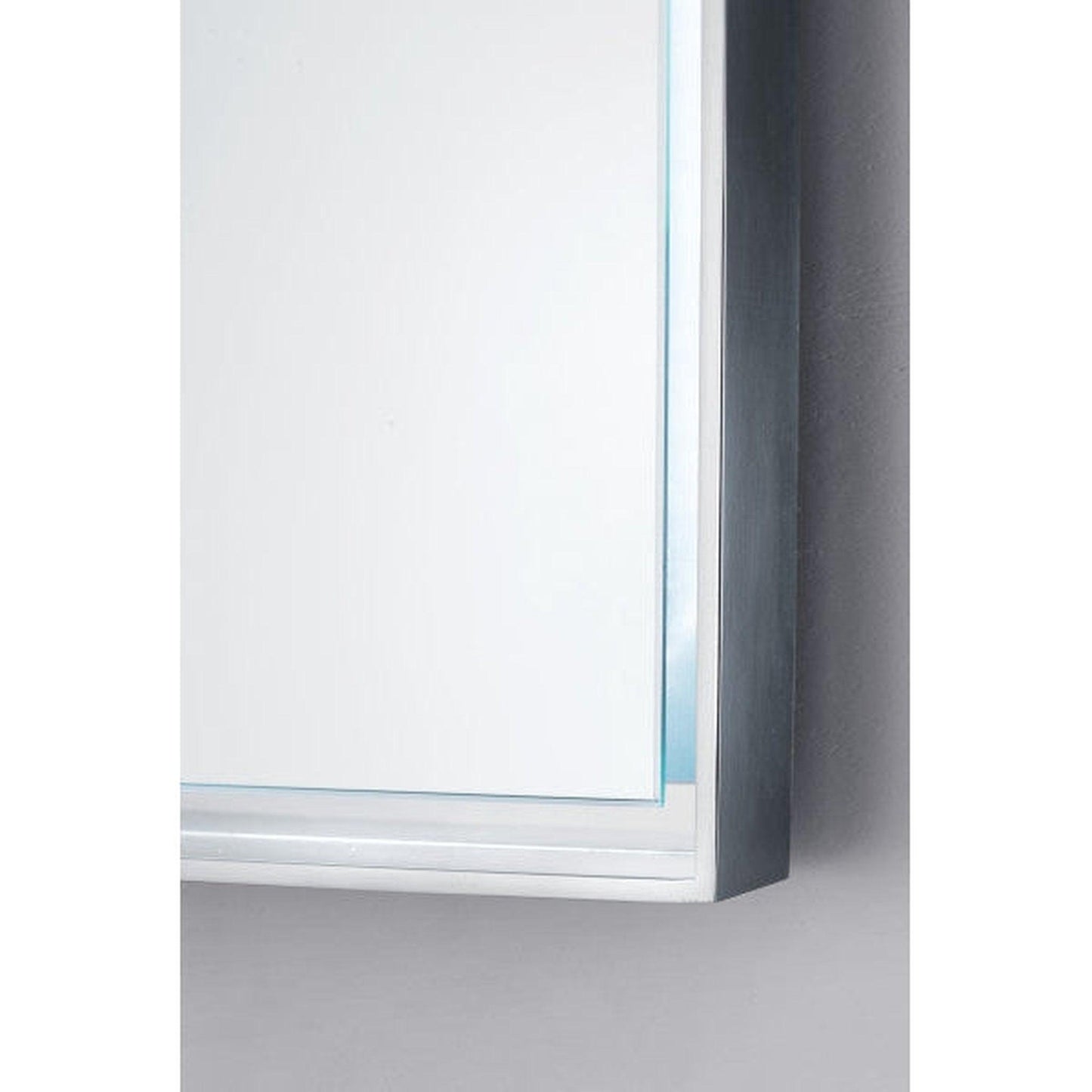 James Martin Levitate 70" x 42" Polished Nickel Rectangular Mirror