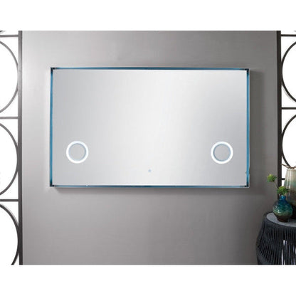 James Martin Levitate 70" x 42" Polished Nickel Rectangular Mirror