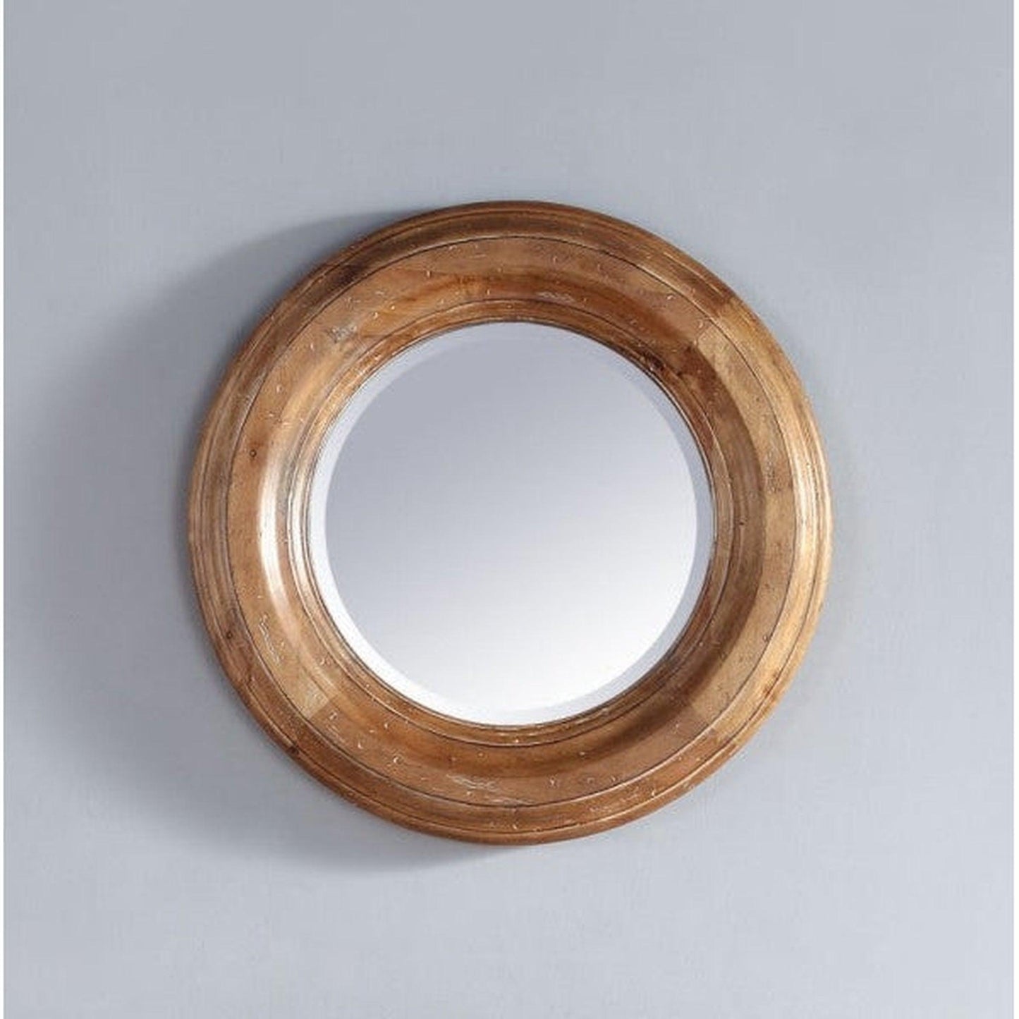 James Martin Malibu 26" x 26" Honey Alder Round Mirror