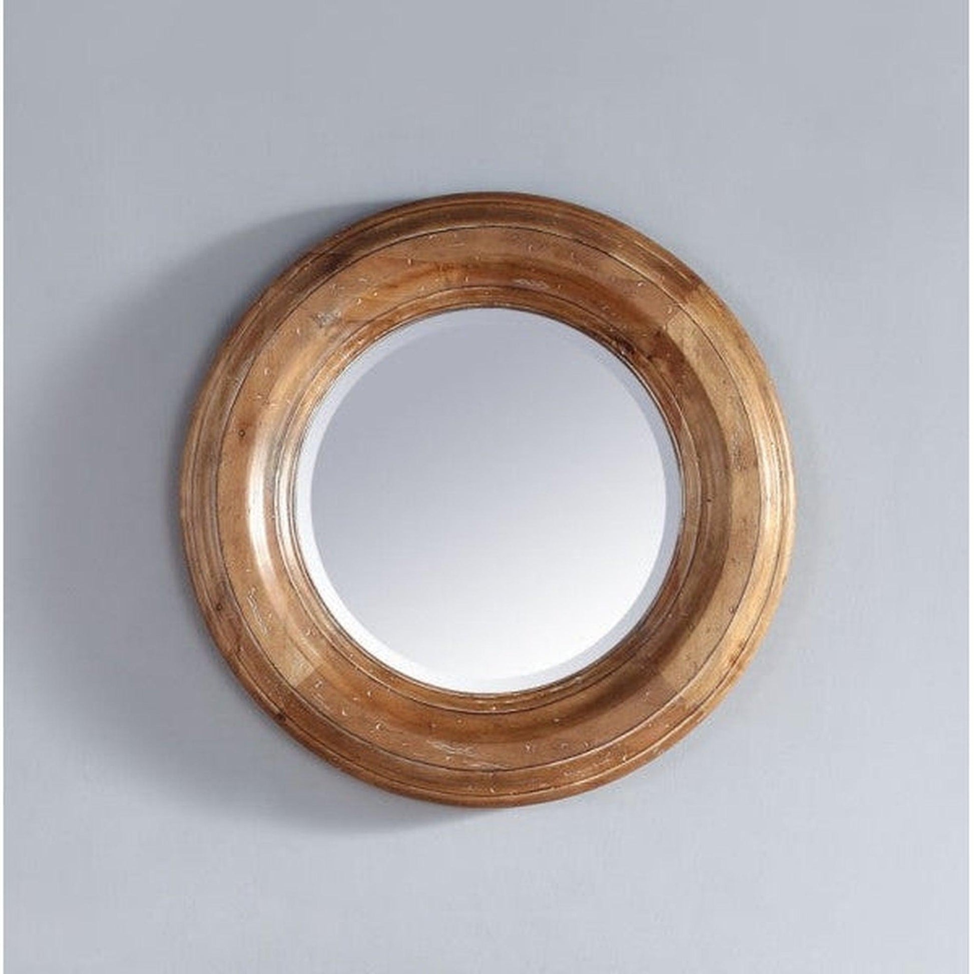 James Martin Malibu 26" x 26" Honey Alder Round Mirror