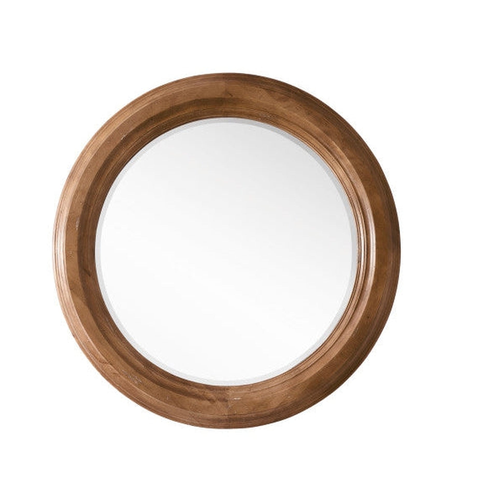 James Martin Malibu 40" x 40" Honey Alder Round Mirror