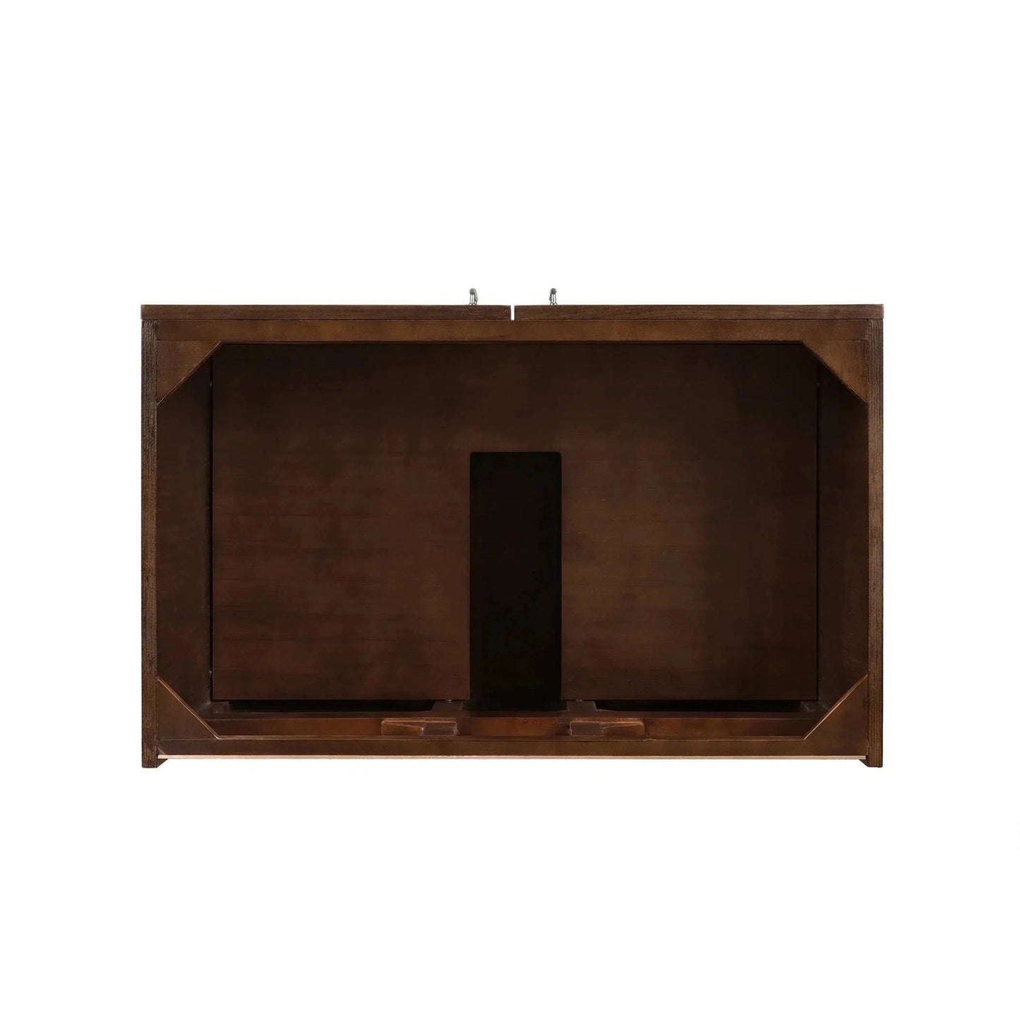 James Martin Metropolitan 36" Single American Walnut Bathroom Vanity With 1" Arctic Fall Solid Surface Top and Rectangular Ceramic Sink