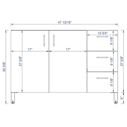 James Martin Metropolitan 48" Single Silver Oak Bathroom Vanity