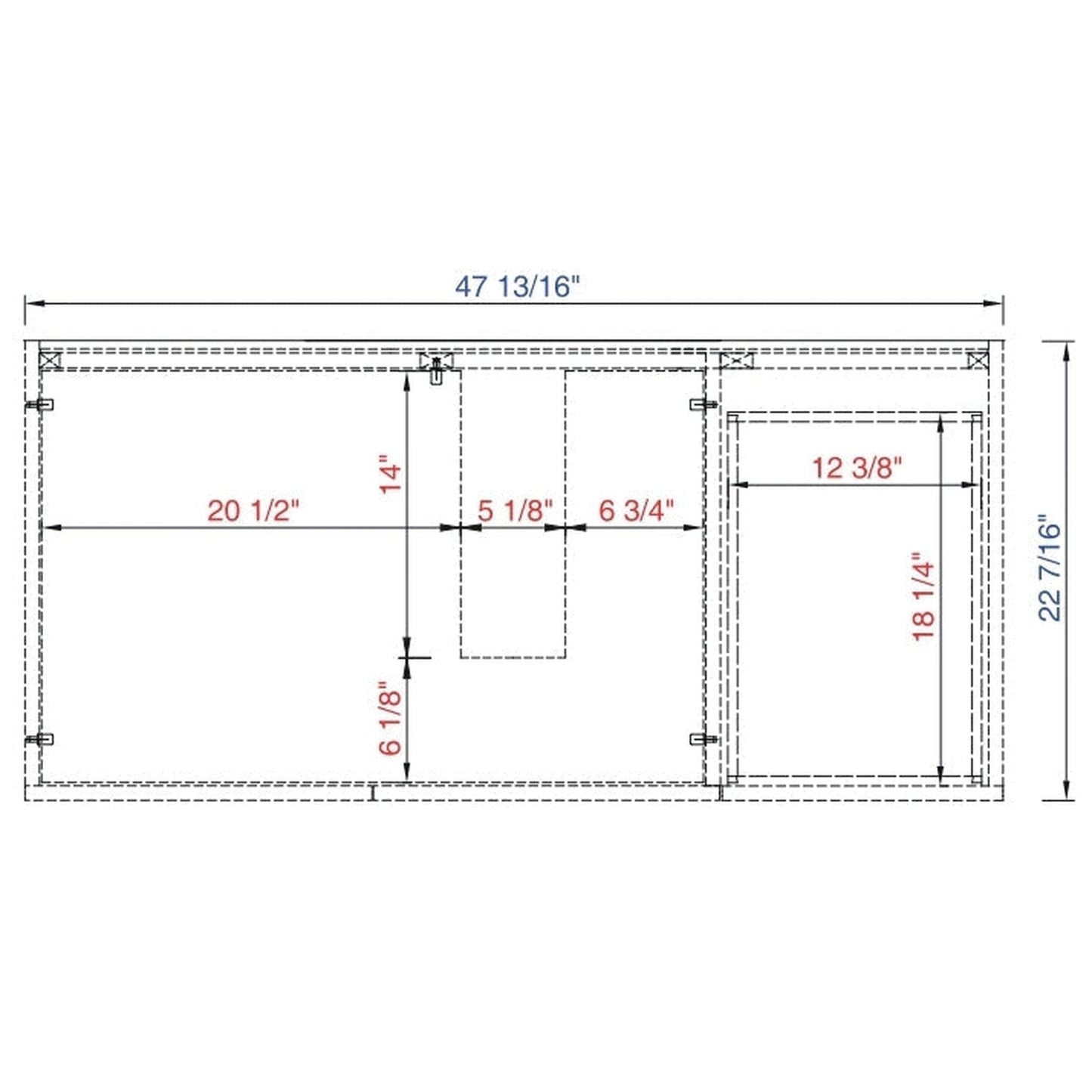 James Martin Metropolitan 48" Single Silver Oak Bathroom Vanity With 1" Cala Blue Quartz Top and Rectangular Ceramic Sink