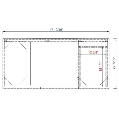 James Martin Metropolitan 48" Single Silver Oak Bathroom Vanity With 1" Classic White Quartz Top and Rectangular Ceramic Sink