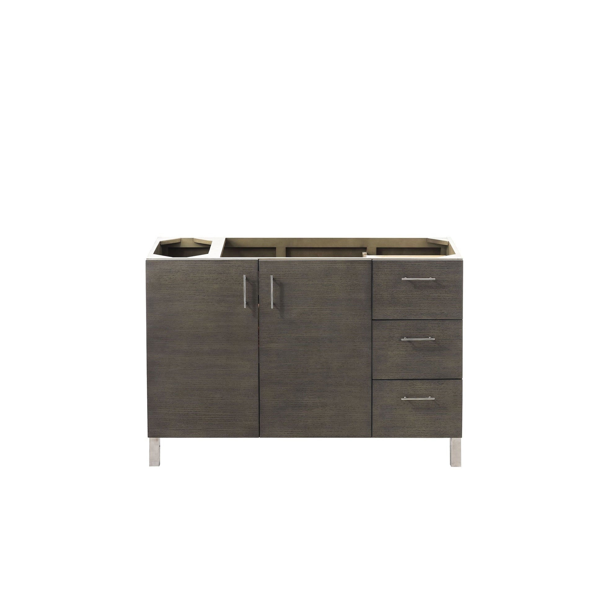 James Martin Metropolitan 48" Single Silver Oak Bathroom Vanity