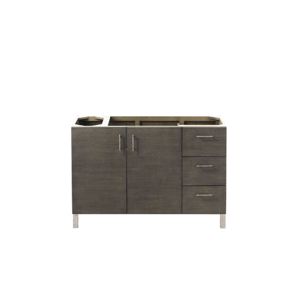 James Martin Metropolitan 48" Single Silver Oak Bathroom Vanity