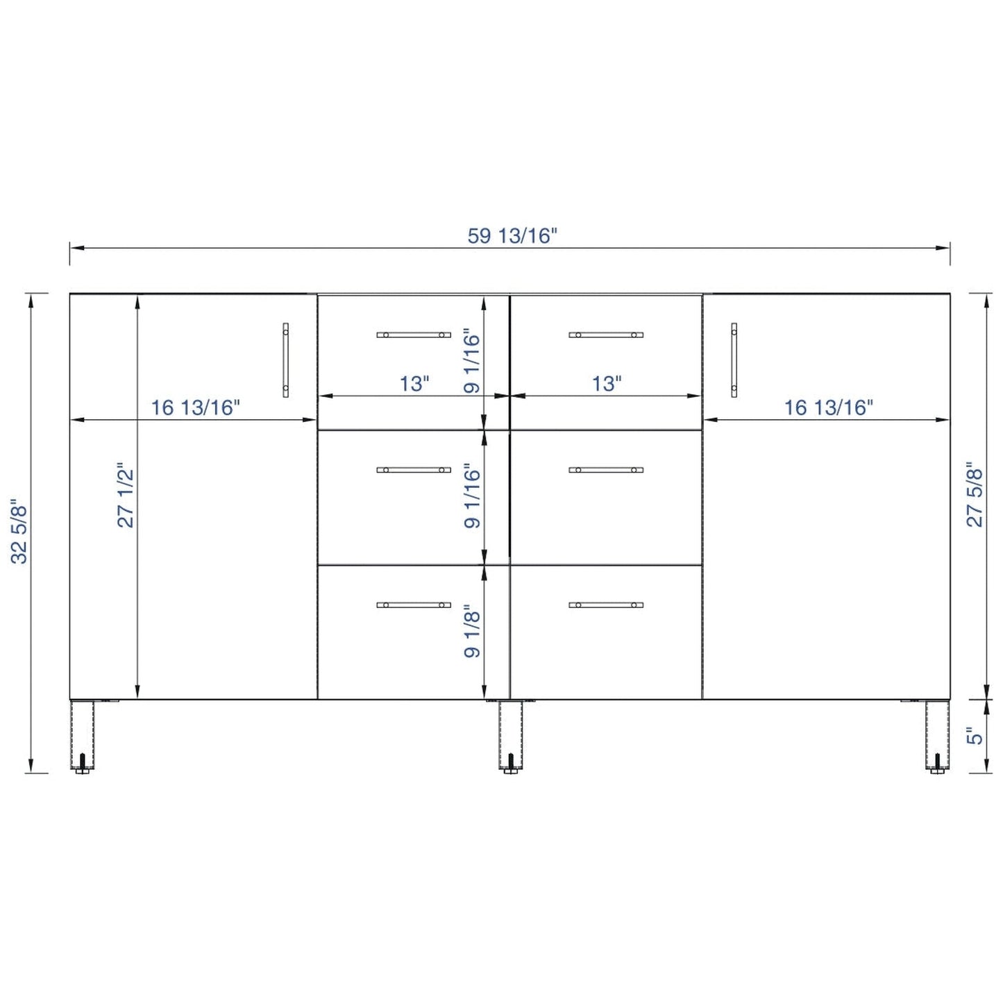 James Martin Metropolitan 60" Double Silver Oak Bathroom Vanity With 1" Gray Expo Quartz Top and Rectangular Ceramic Sink