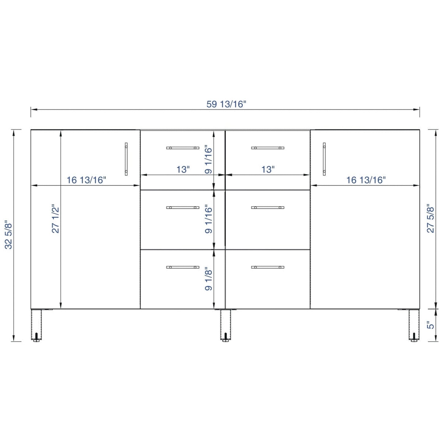 James Martin Metropolitan 60" Double Silver Oak Bathroom Vanity With 1" Gray Expo Quartz Top and Rectangular Ceramic Sink