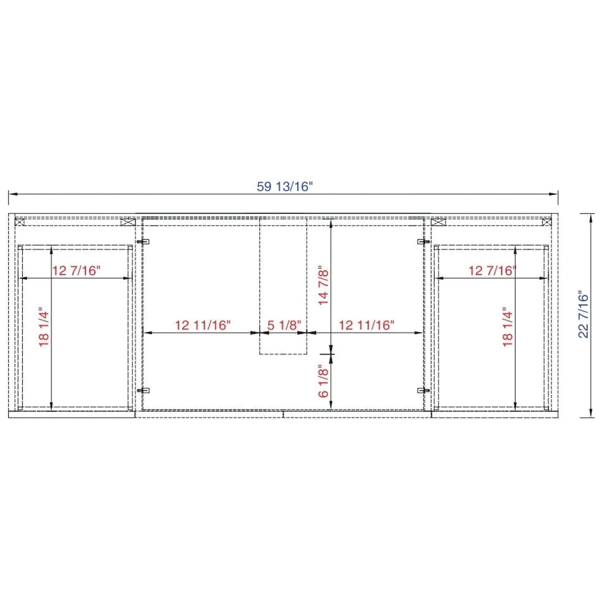 James Martin Metropolitan 60" Single American Walnut Bathroom Vanity With 1" Gray Expo Quartz Top and Rectangular Ceramic Sink