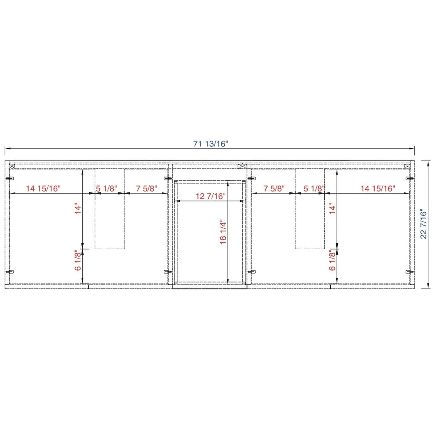James Martin Metropolitan 72" Double Silver Oak Bathroom Vanity With 1" Gray Expo Quartz Top and Rectangular Ceramic Sink