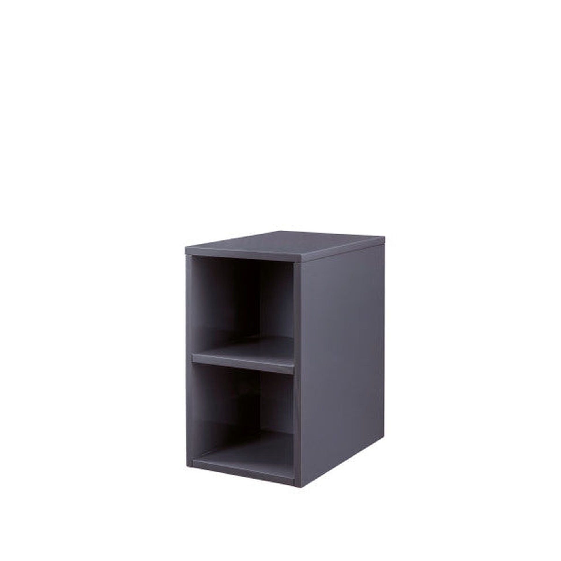 James Martin Milan 12" Short Modern Grey Glossy Storage Cabinet