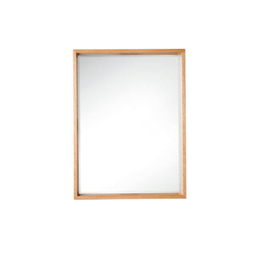 James Martin Milan 24" x 32" Natural Ash Rectangular Cube Mirror