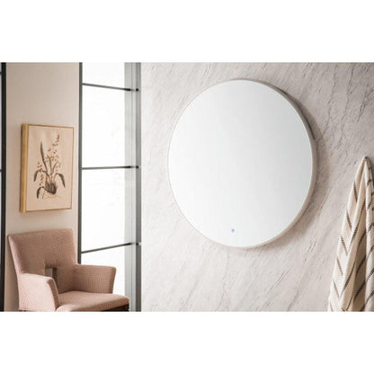 James Martin Orlando 36" x 36" Frosted Acrylic Round Mirror