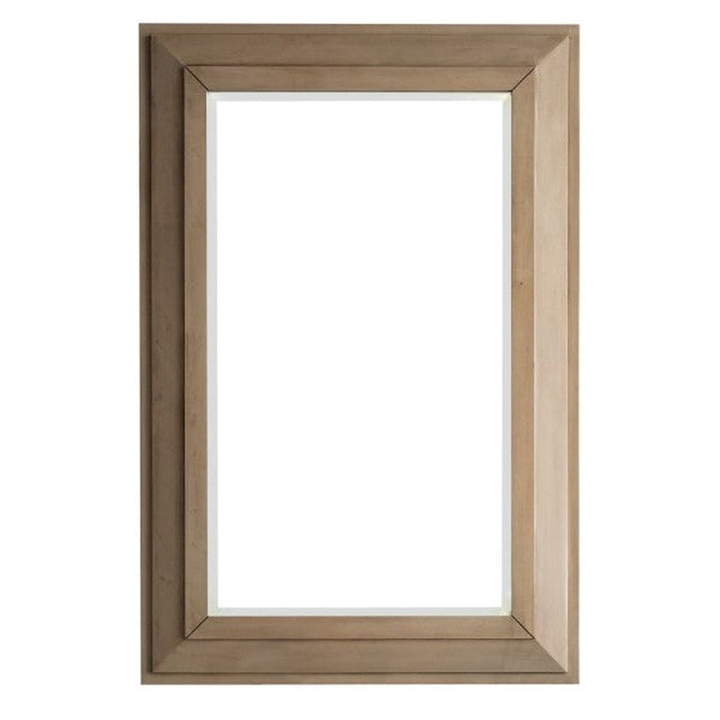 James Martin Portland 28" x 42" White Washed Walnut Rectangular Mirror