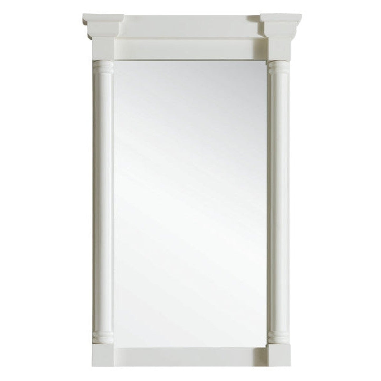 James Martin Savannah/Providence 27" x 43" Bright White Rectangular Mirror