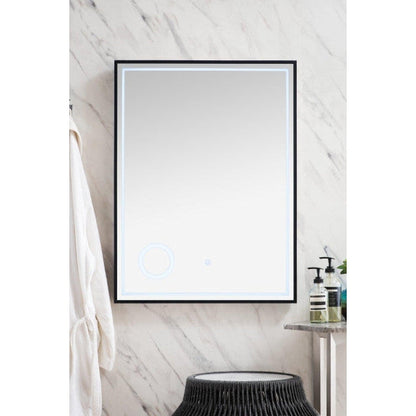 James Martin Tampa 24" x 32" Matte Black Rectangular Mirror