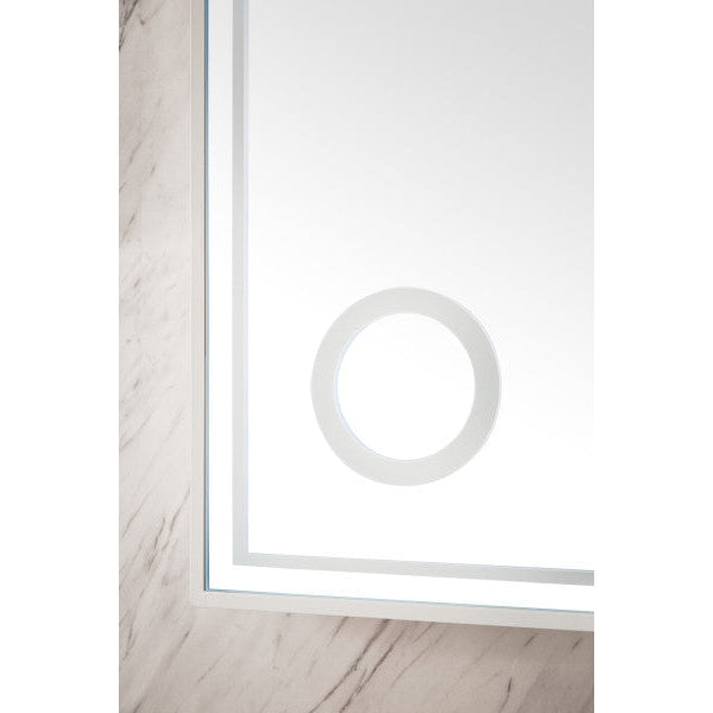James Martin Tampa 30" x 39" Glossy White Rectangular Mirror