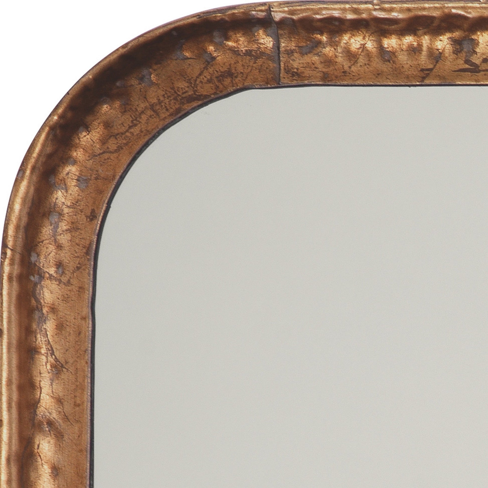 Jamie Young Principle 24" x 36" Rectangular Vanity Mirror With Gold Leaf Metal Frame