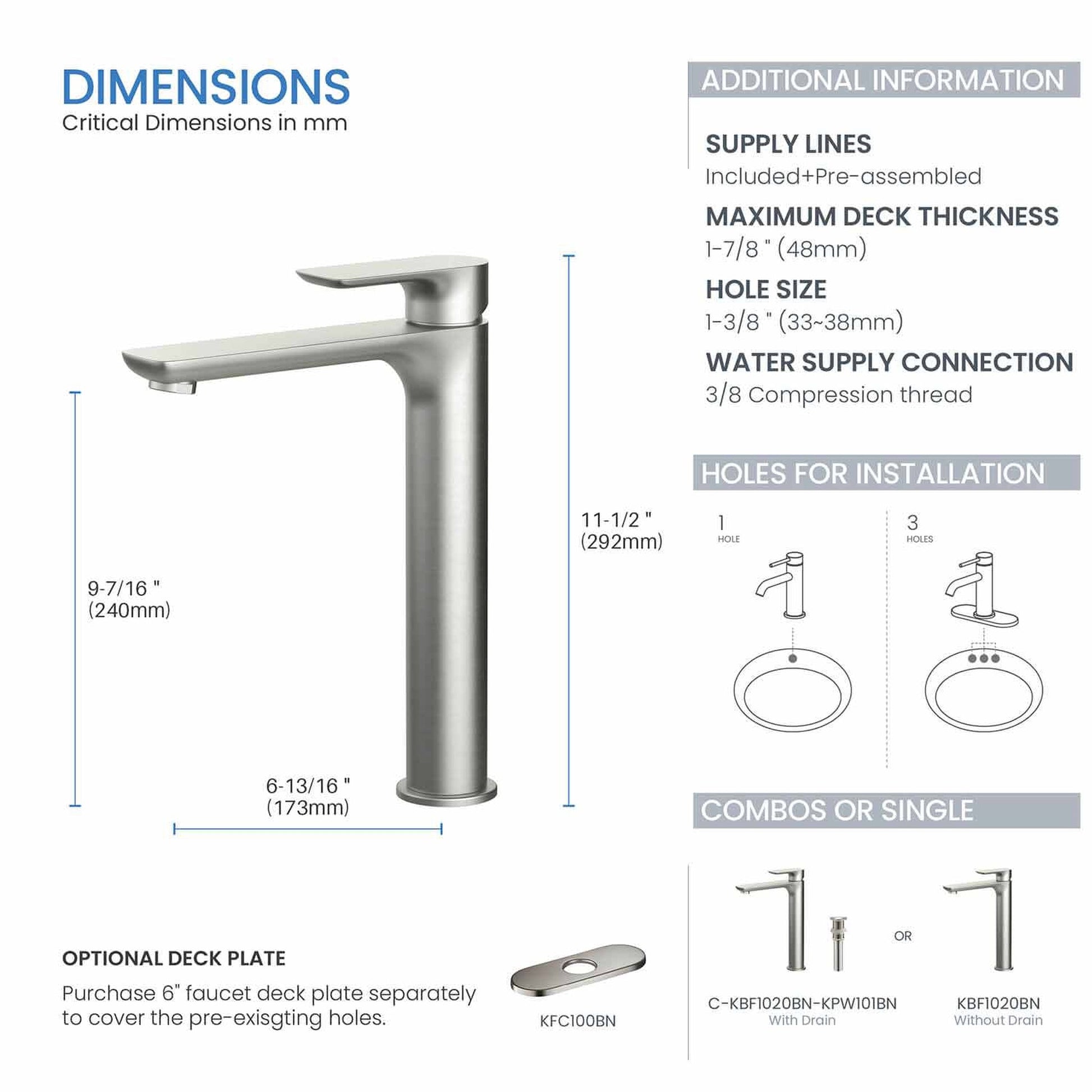 2-7/8 in. Tub/Shower Strainer in Brushed Nickel