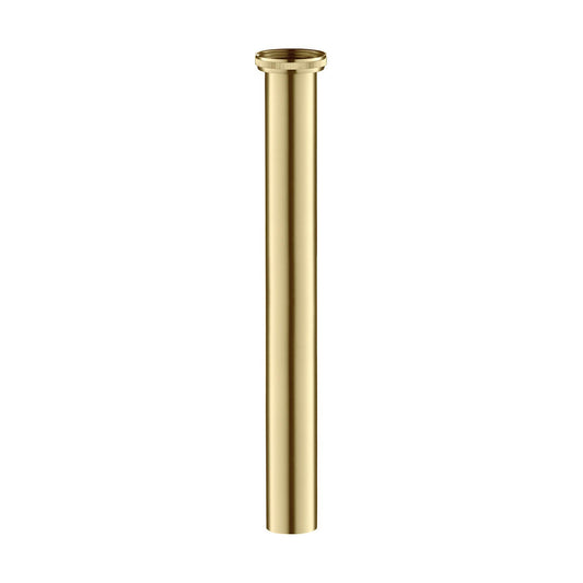 KIBI 1.25" x 12" Bathroom Sink Tailpiece Extension in Brushed Gold Finish