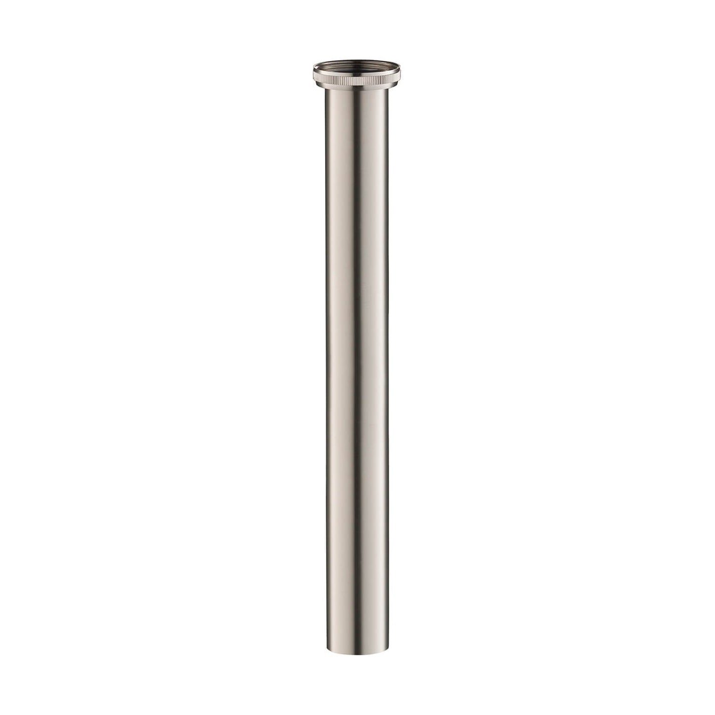 KIBI 1.25" x 12" Bathroom Sink Tailpiece Extension in Brushed Nickel Finish