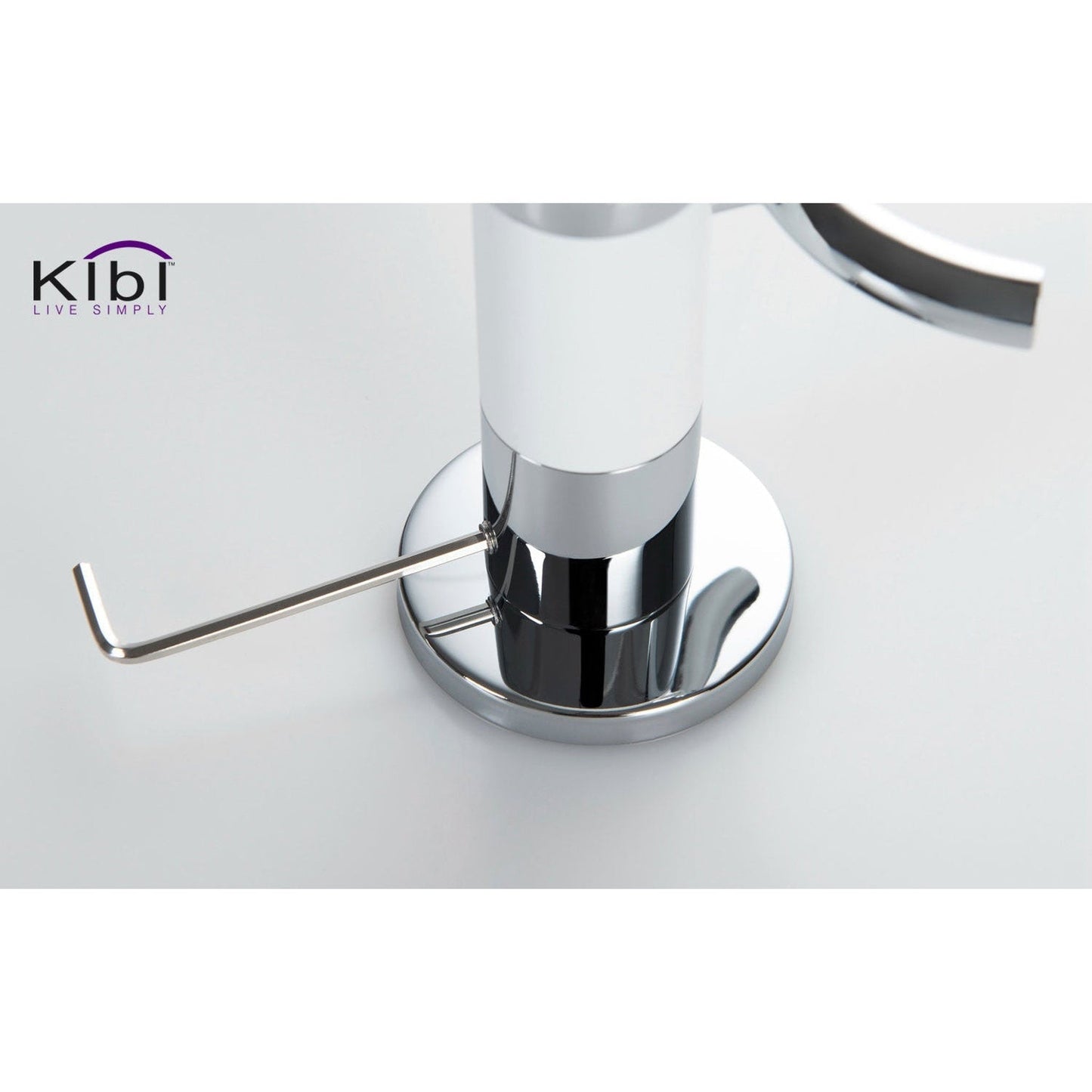 KIBI Abaco Bathroom Robe Hook in Chrome White Finish